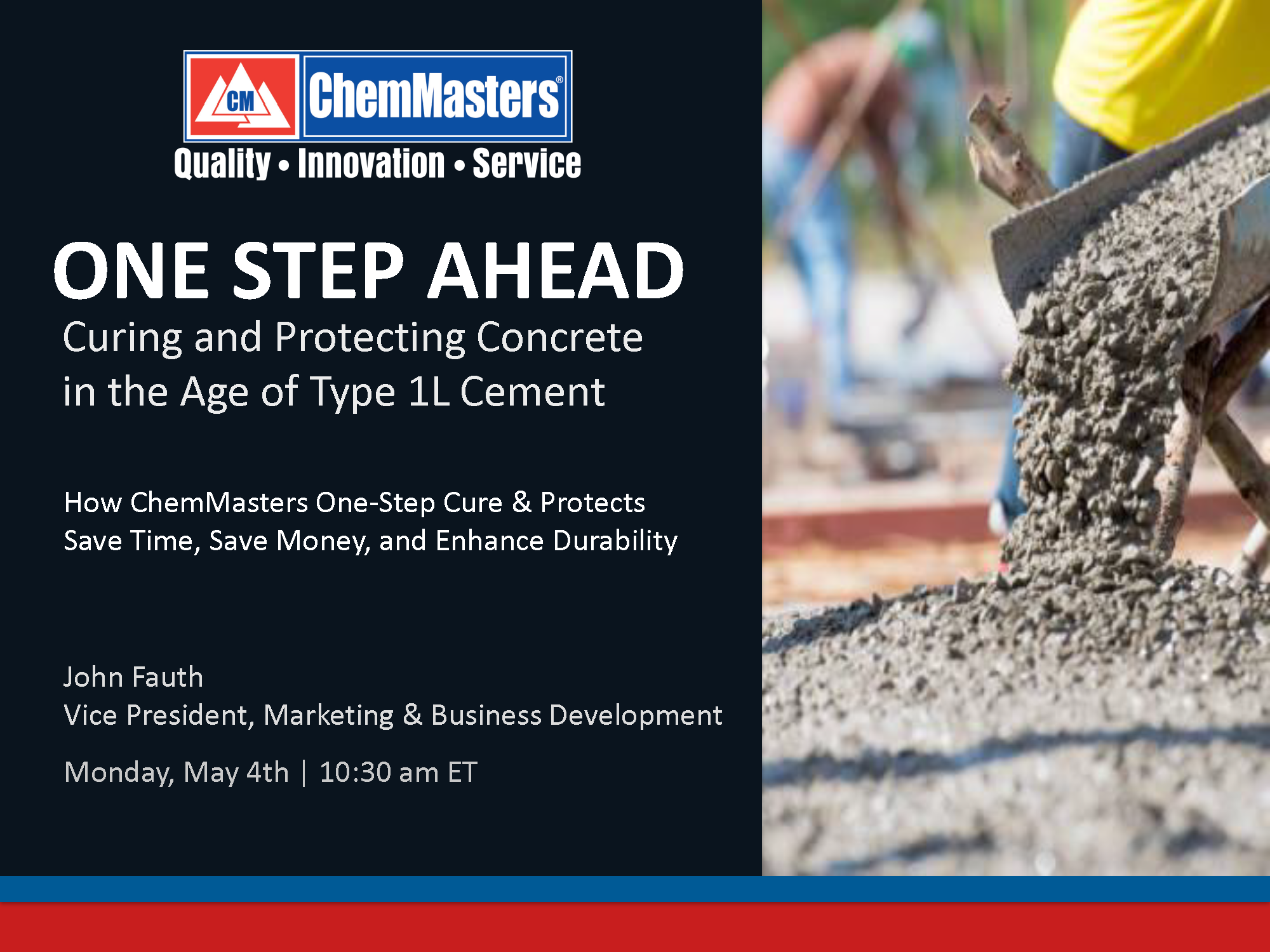 One Step Ahead: Curing and Protecting Concrete in the Age of Type 1L Cement Webinar