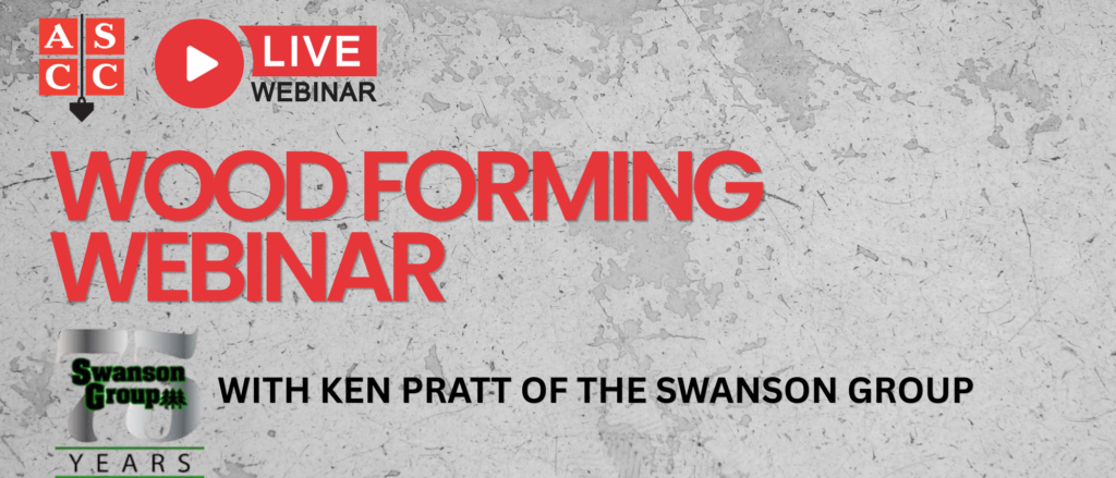 Wood Forming Webinar presented by ASCC